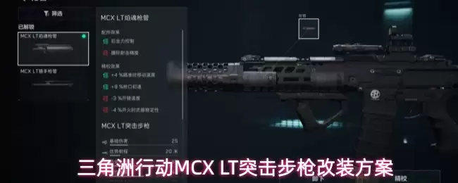 三角洲行动：MCX LT突击步枪深度改装指南