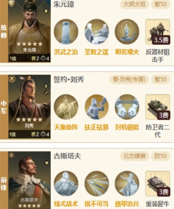 《世界启元》刘秀传承队伍搭配推荐