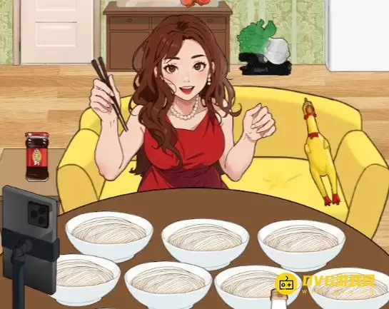 我玩梗贼牛吃光面条怎么过:吃光面条帮助女生吃完所有面条通关图文攻略