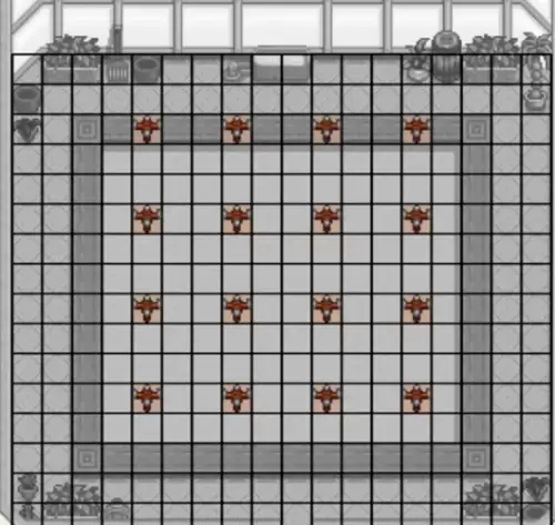 分享星露谷物语温室洒水器布局方案