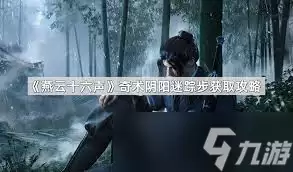 燕云十六声奇术阴阳迷踪步指什么