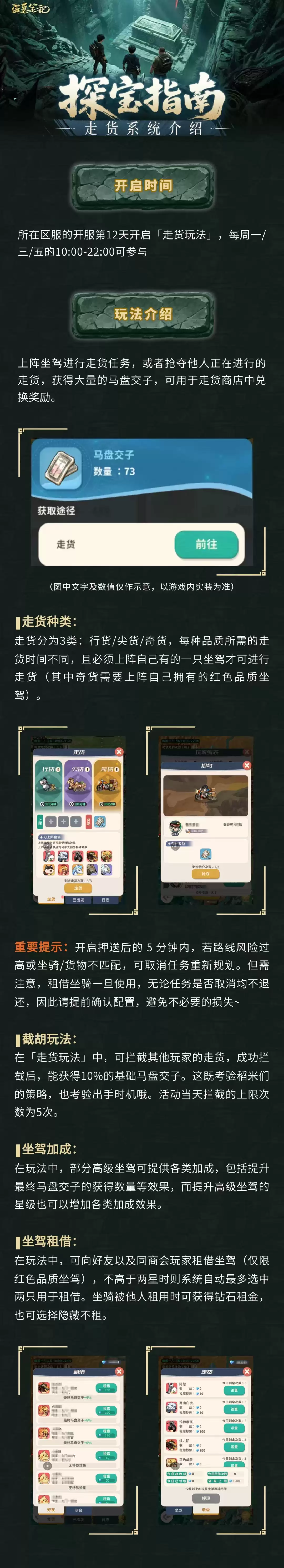 探宝攻略 l 倒斗摸金赚交子 坐骑押镖闯地宫