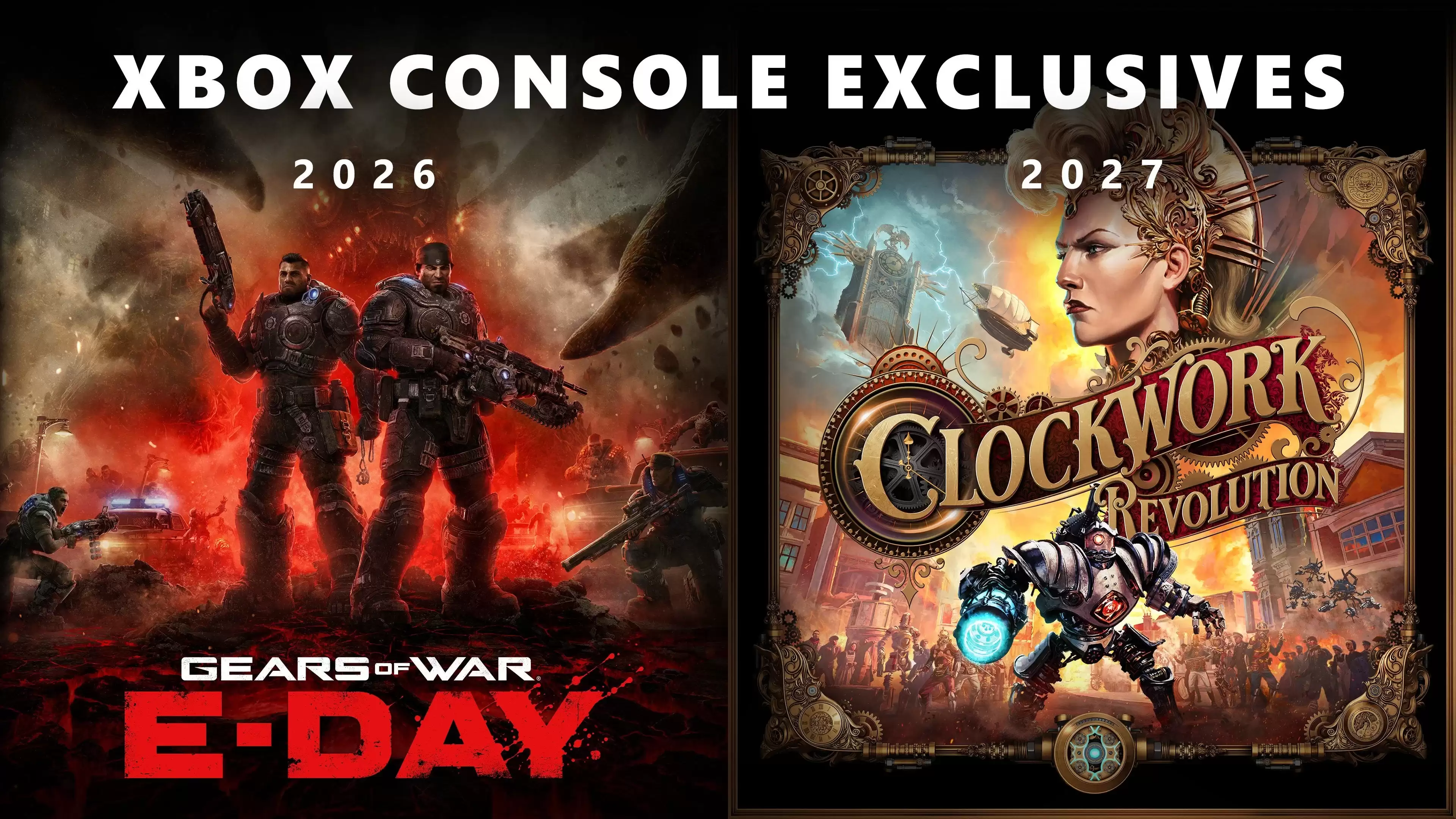 Xbox表示《战争机器：事变日》与《Clockwork Revolution》并非“限时独占”:这意味着它们永远不会登陆PlayStation平台。