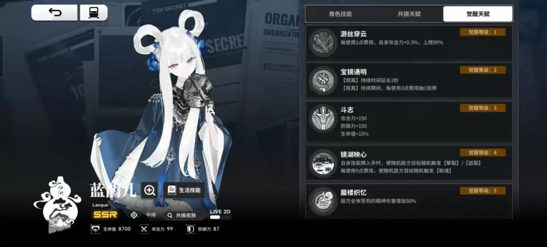雷索纳斯蓝鹊儿角色介绍