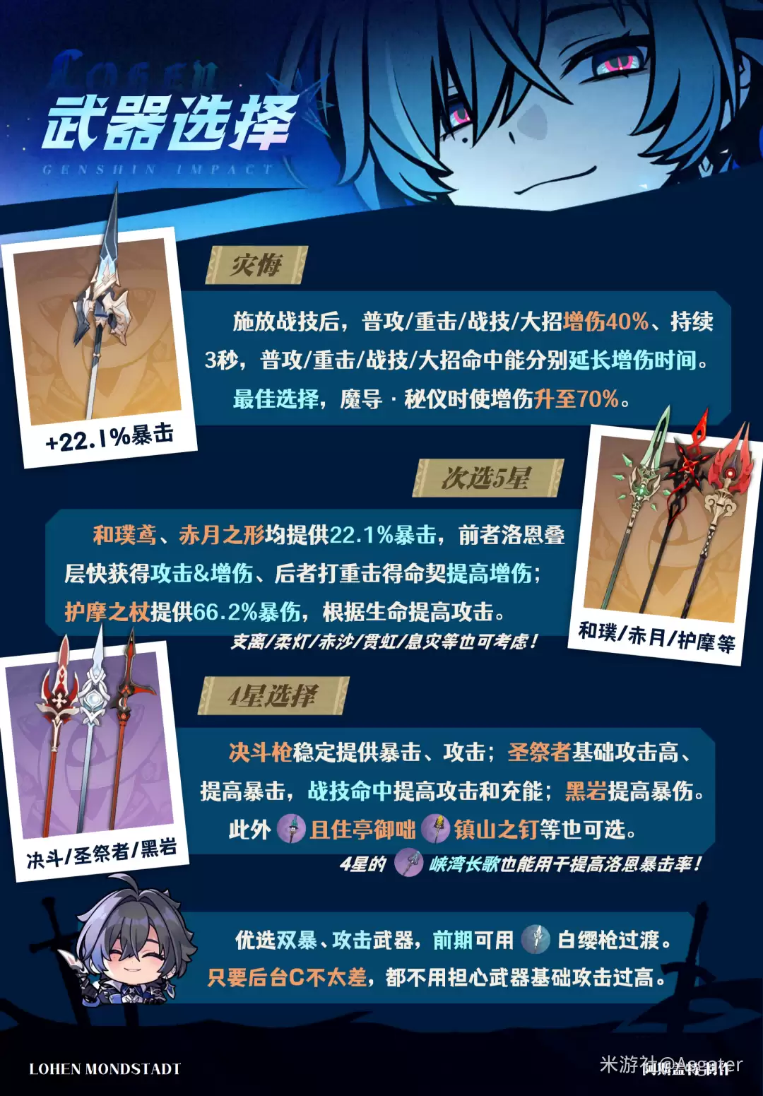 原神洛恩武器推荐榜