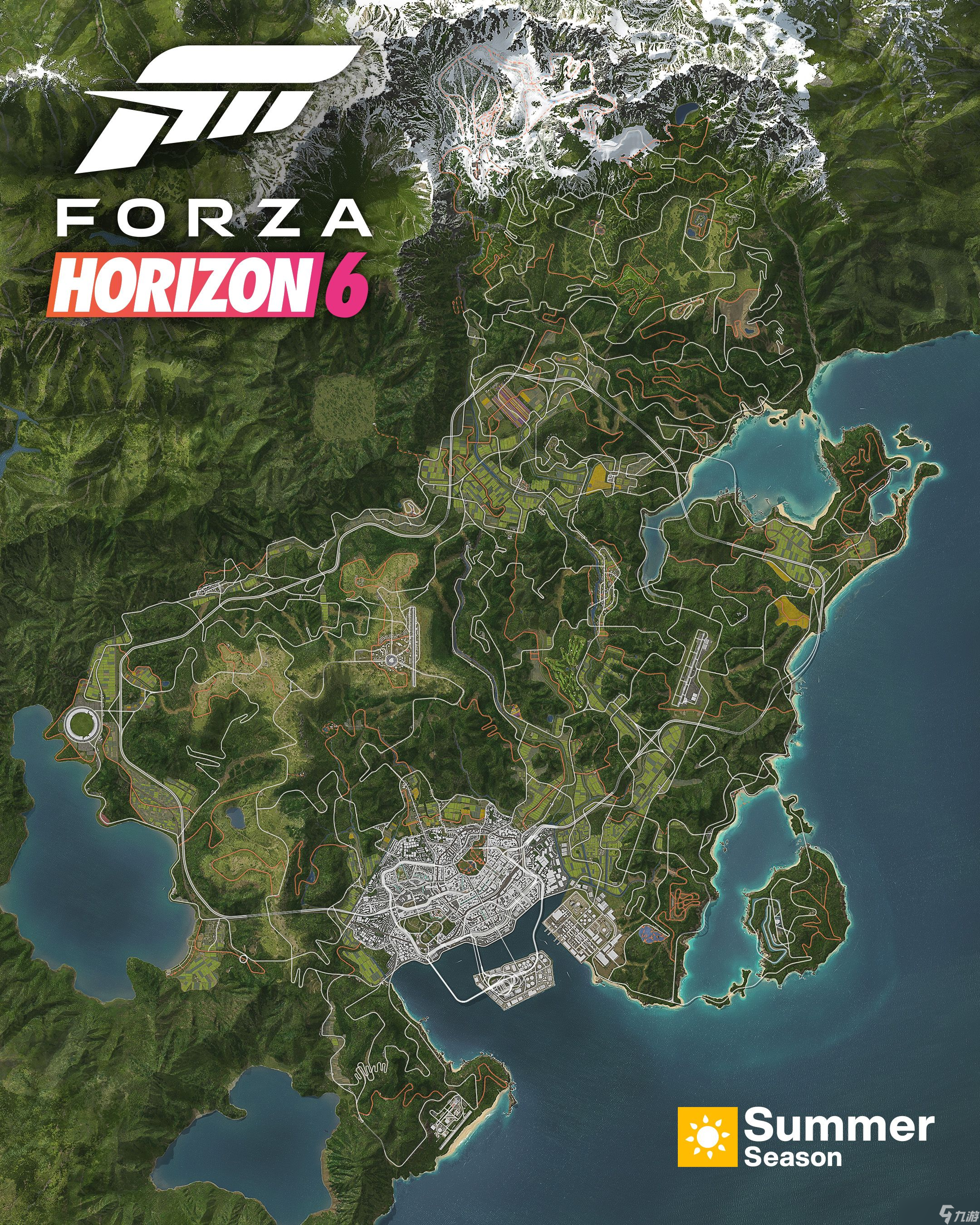 《Forza Horizon 6》地图曝光真实赛道与《Initial D》山路路线