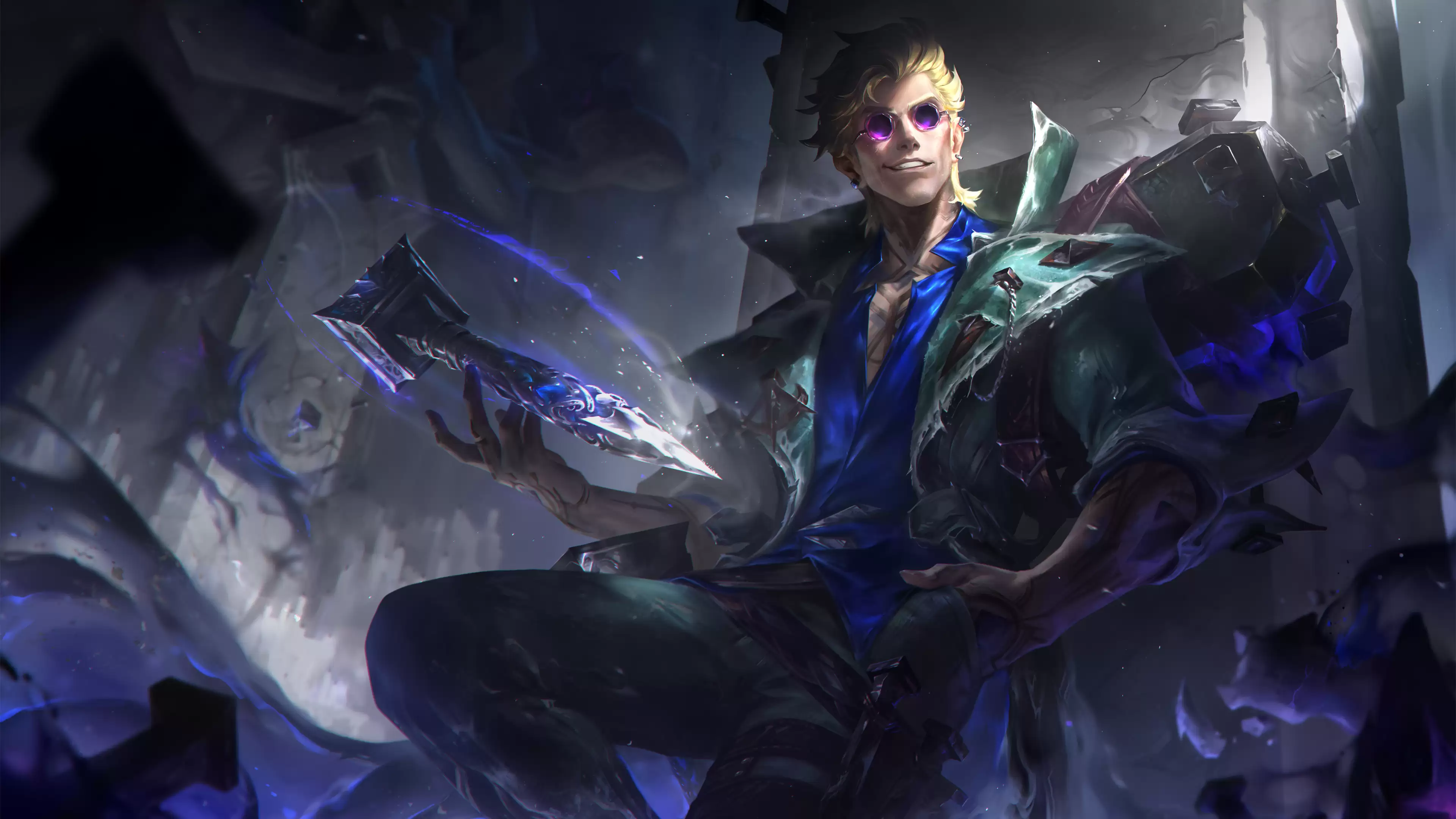 LOL新英雄灰烬驱魔人洛克技能演示视频