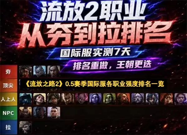《流放之路2》0.5赛季国际服各职业强度排名汇总