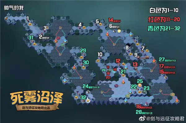 剑与远征死雾沼泽攻略 死雾沼泽路线图