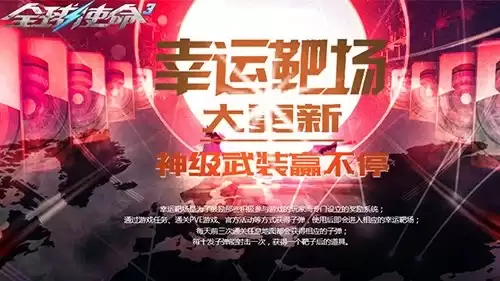 幸运靶场《全球使命3》海量稀有道具云集一堂