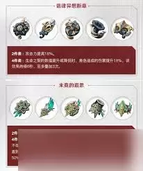 原神月之四版本新增圣遗物有哪些效果