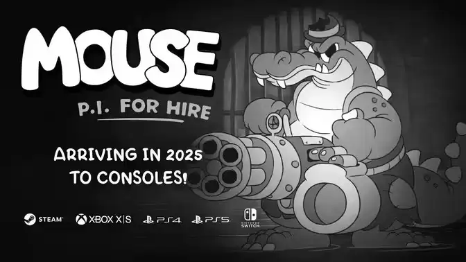 经典卡通风格游戏 FPSMOUSE  P.I. For Hire 发布最新宣传影片 确认2025年全平台推出