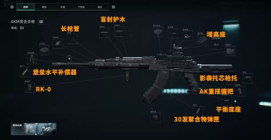 三角洲行动S9赛季末AKM配装思路