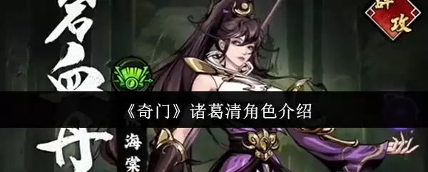 《奇门》诸葛清角色介绍