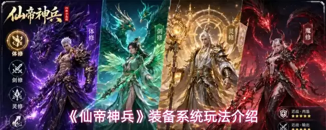 《仙帝神兵》装备系统玩法介绍
