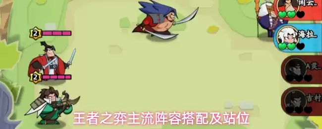 王者之弈主流阵容组合及站位