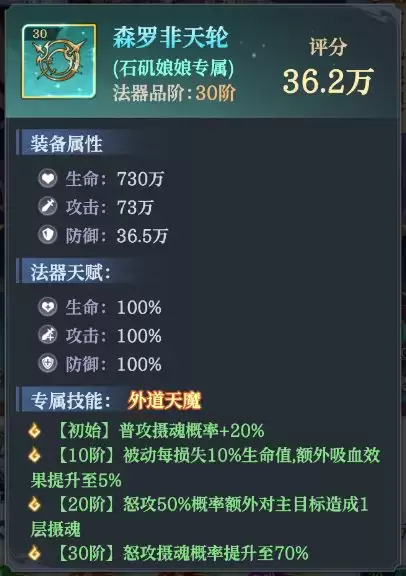 九天绘卷石矶娘娘技能详情