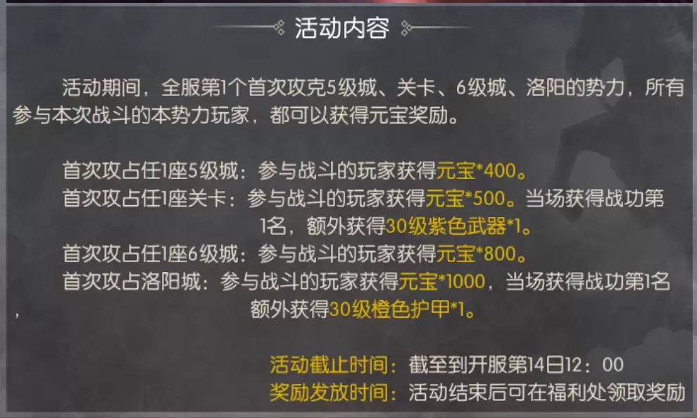 国战来了 新玩家玩法建议