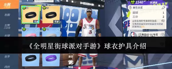 《全明星街球派对手游》球衣护具介绍