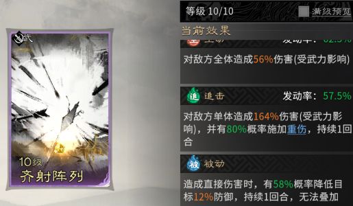 《三国：天下归心》背水断桥队成员推荐