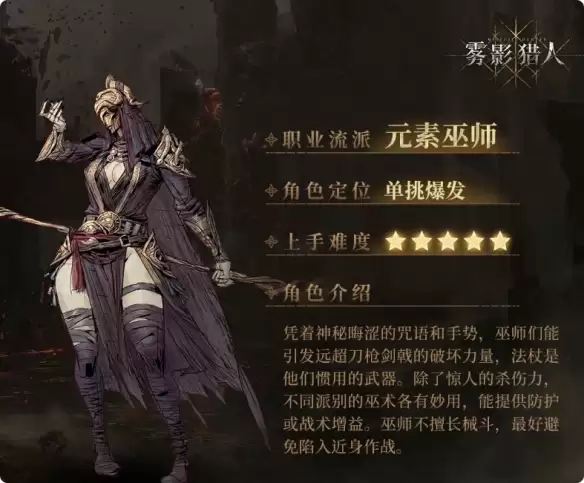 雾影猎人巫师天赋加点指南