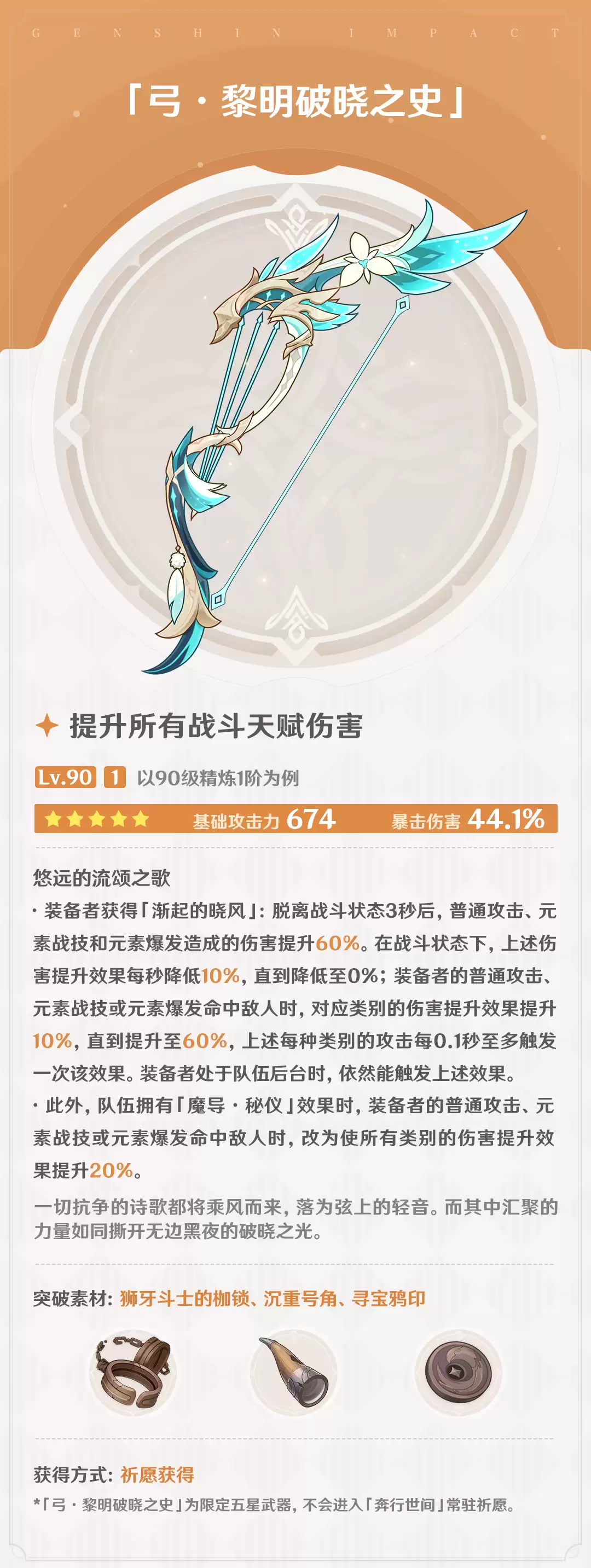 原神黎明破晓之史属性效果全览