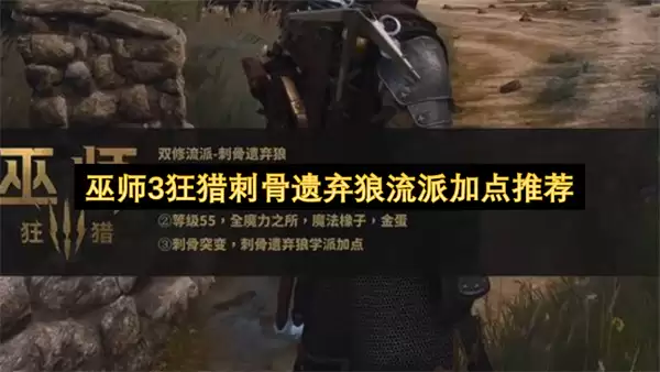 巫师3狂猎刺骨遗弃狼流派加点建议