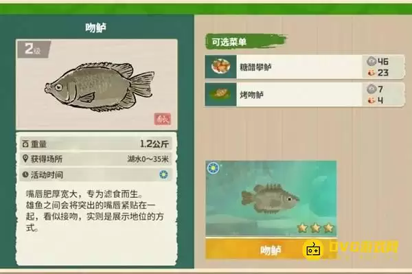 《潜水员戴夫》吻鲈在哪里钓-丛林DLC吻鲈图鉴钓鱼点时间方法