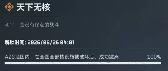 《三角洲行动》天下无核成就攻略-S10赛季和平撤离CG解锁方法