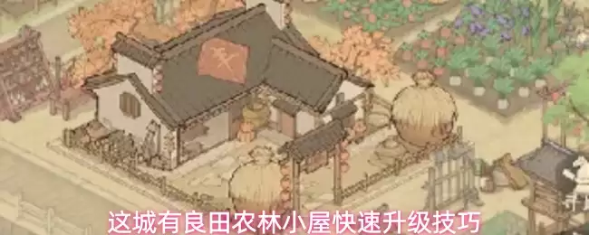 这城有良田农林小屋快速升级秘诀