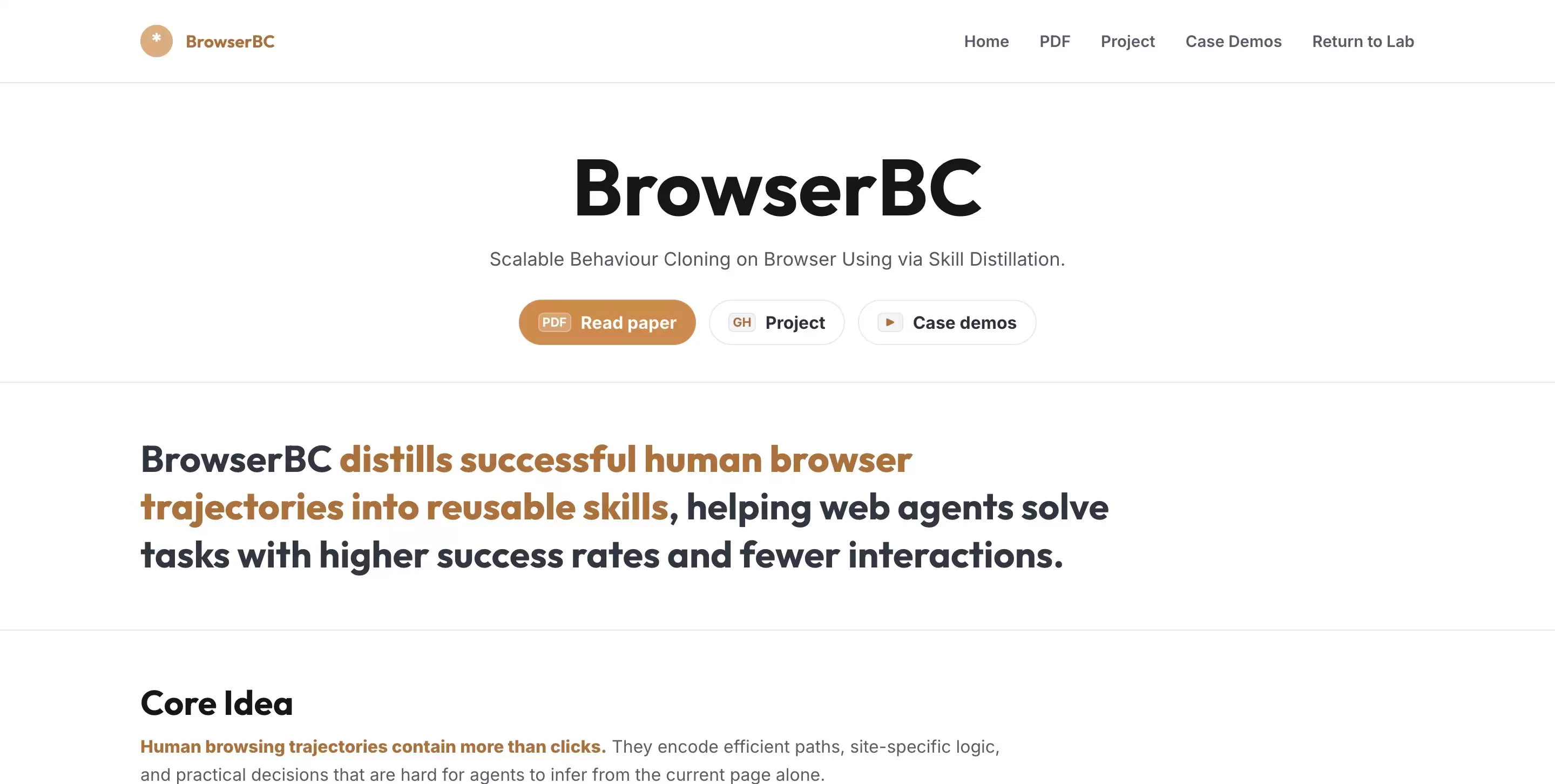 BrowserBC - Einsia AI 旗下开源浏览器操作轨迹生成 Skill