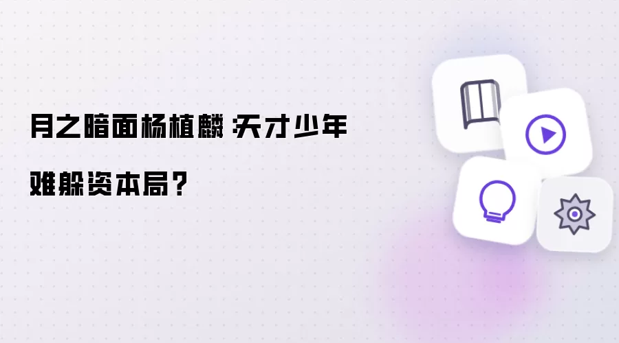 月之暗面杨植麟：天才少年难逃资本局？