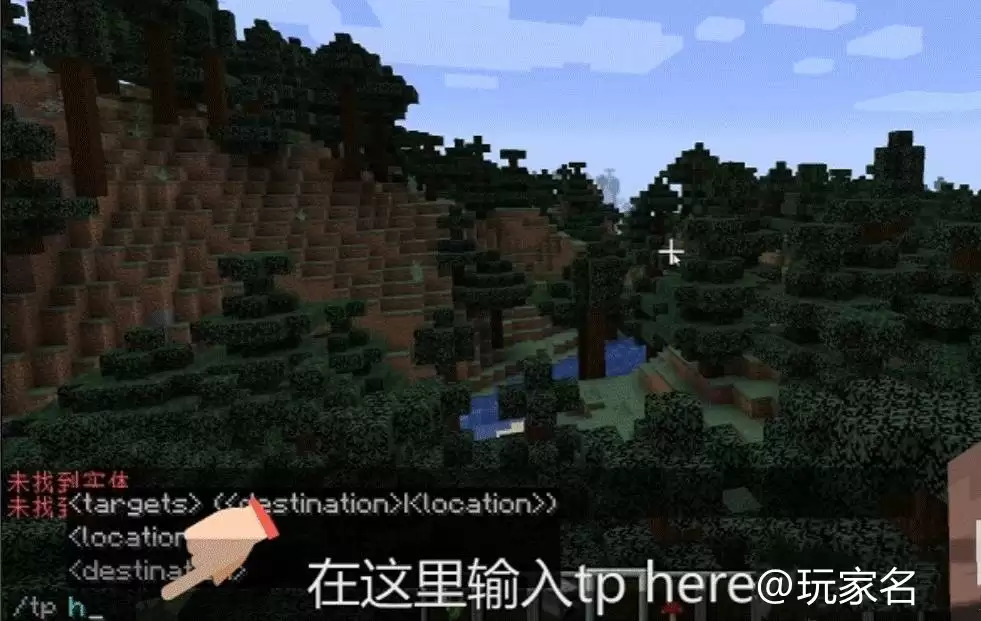 我的世界传送至队友旁边的代码是什么