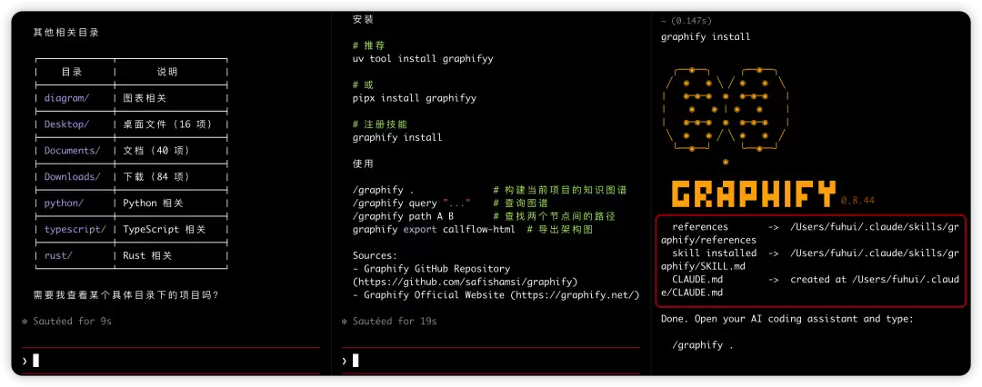 graphify 与 claude 图谱关系