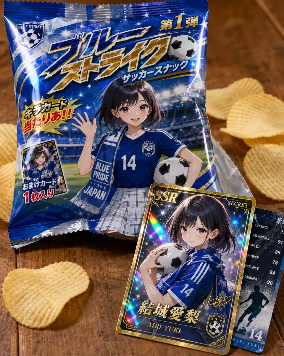 虚拟足球零食集换式卡片产品摄影