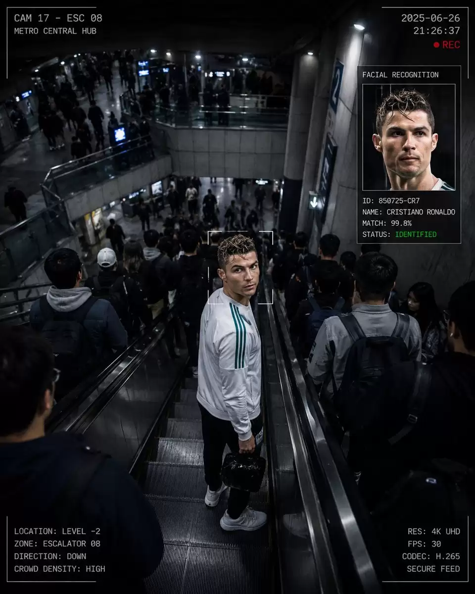 地铁站 CCTV监控惊悚片风格