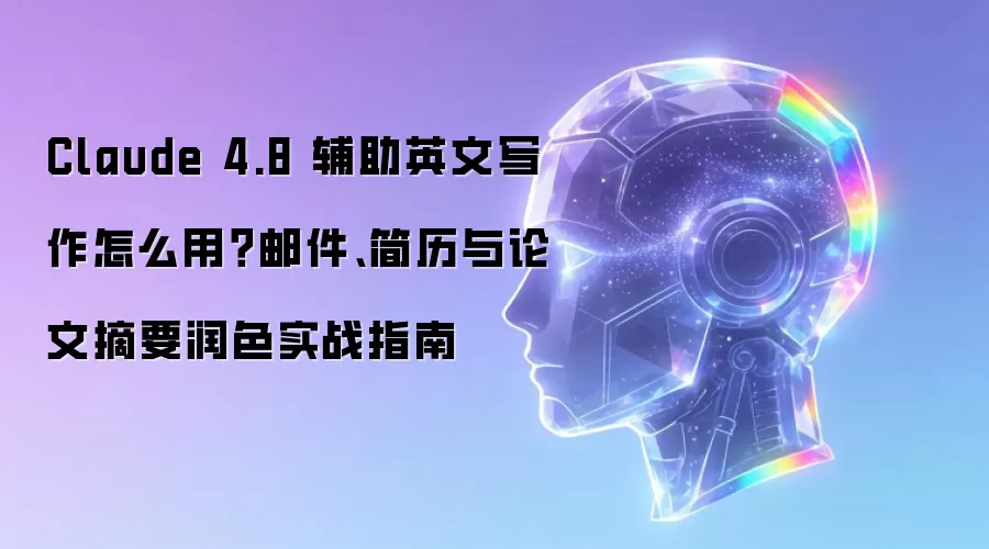 Claude 4.8 辅助英文写作怎么用？邮件 简历 与 论文摘要润色实战指南