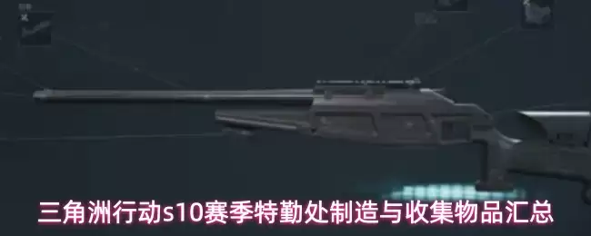 三角洲行动s10赛季特勤处制造及收集物品汇总