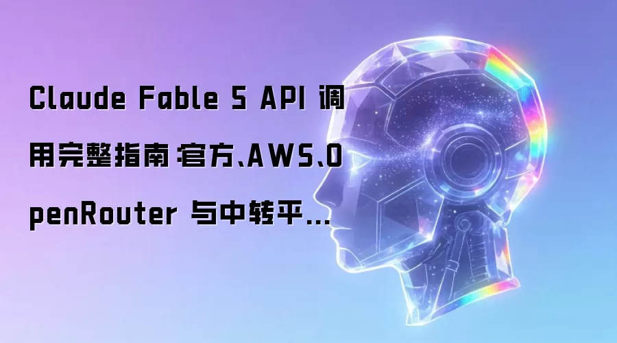 Claude Fable 5 API 调用完全指南：官方 AWS OpenRouter 与中转平台对比（2026 最新）