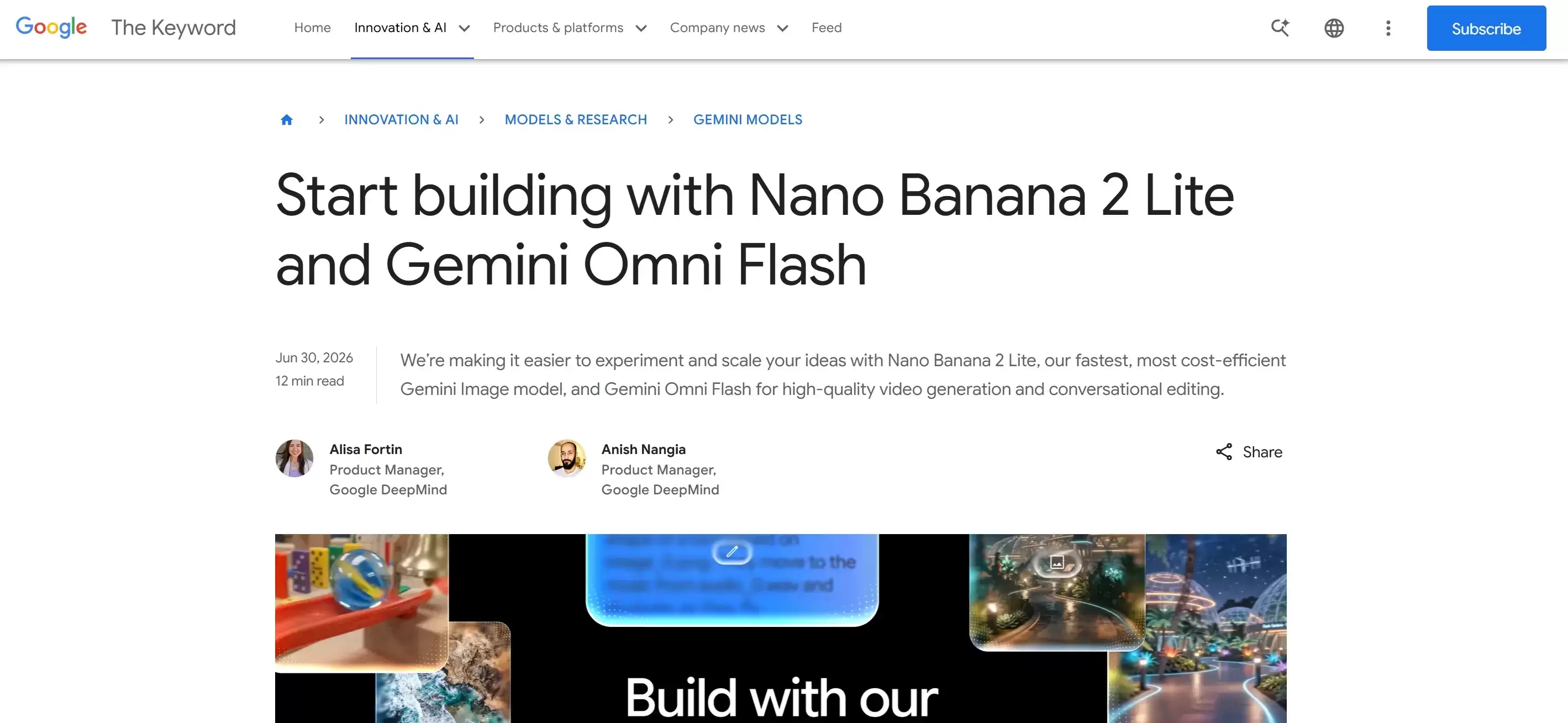 Nano Banana 2 Lite – 谷歌DeepMind推出轻量级AI图像生成模型