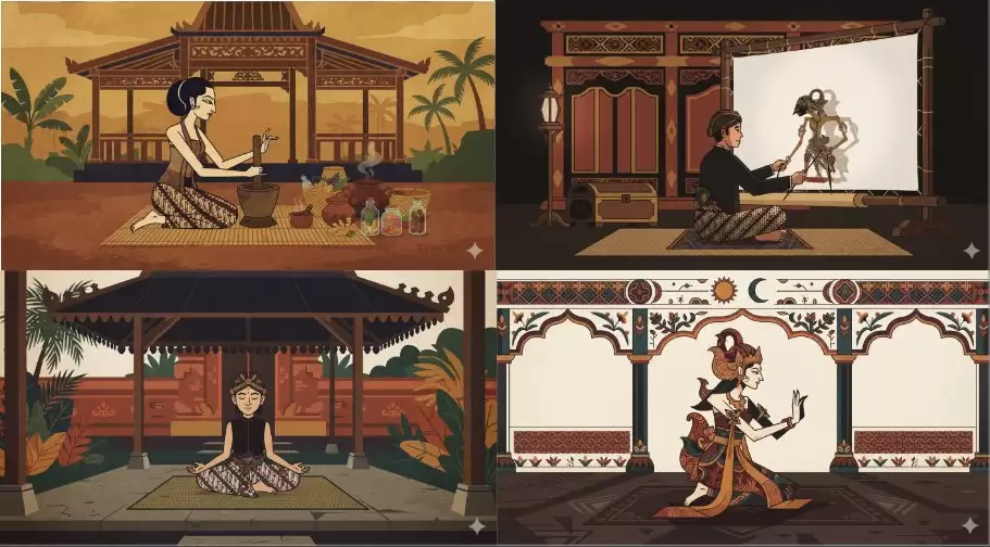 极简扁平爪哇风格动画