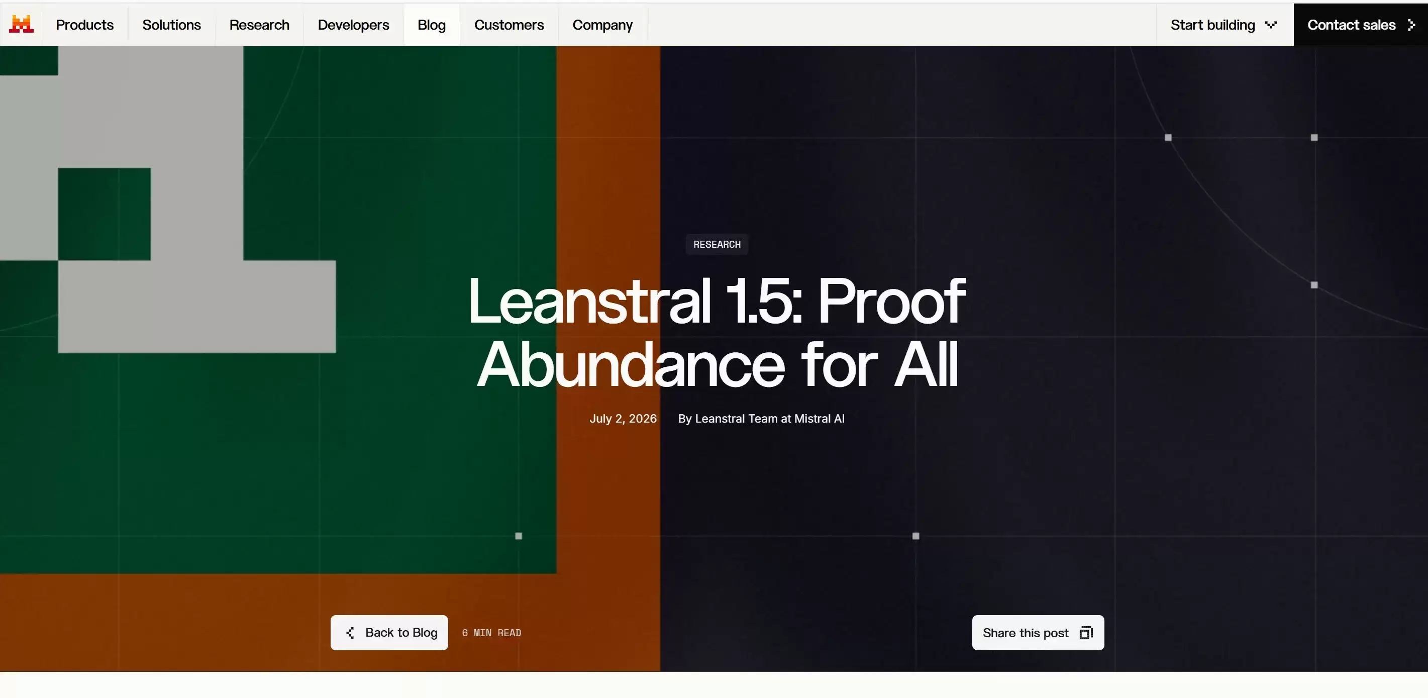 Leanstral 1.5 - Mistral AI发布的Lean 4形式化证明与程序验证模型
