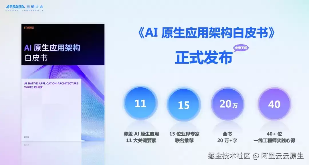 阿里云推出《AI 原生应用架构白皮书》