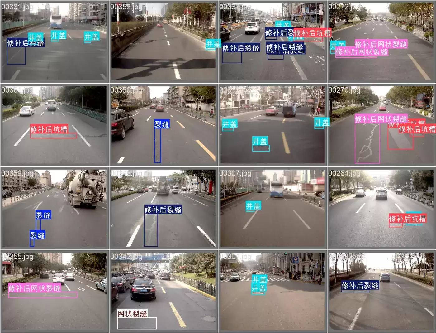 路面缺陷检测数据集9类YOLO已标注已划分 道路病害目标检测专用数据集分享