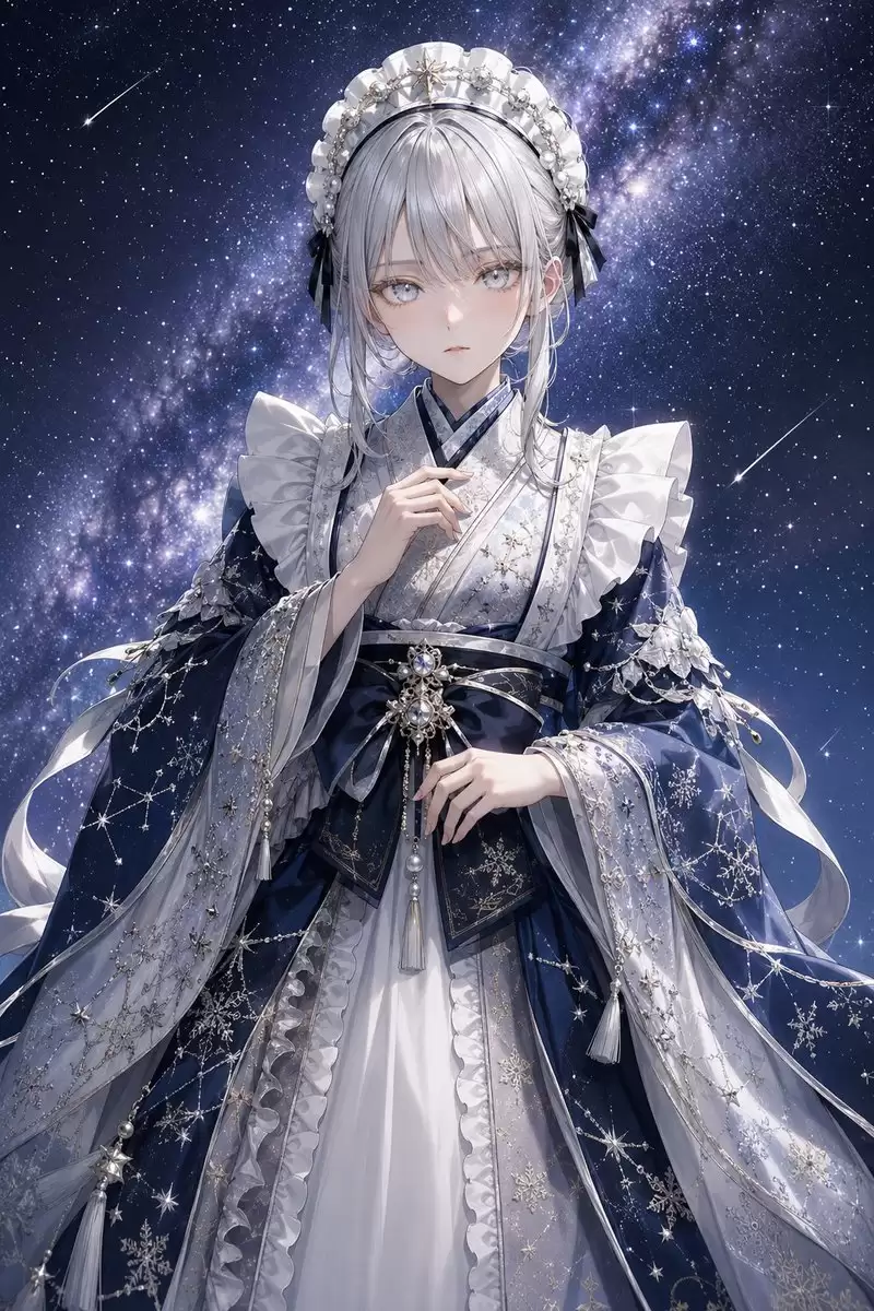 七夕天河织女女仆