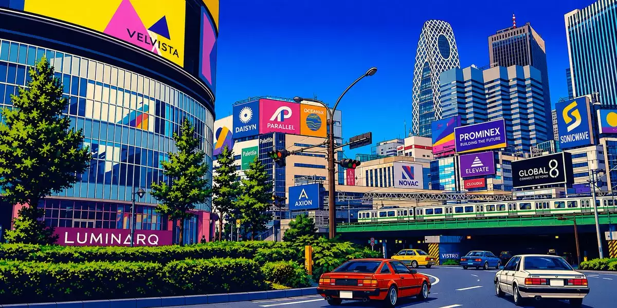 20 世纪 80 年代新宿复古城市风貌
