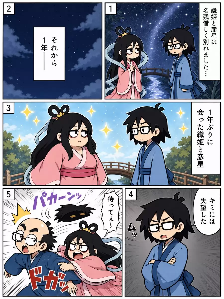 七夕相会漫画页面