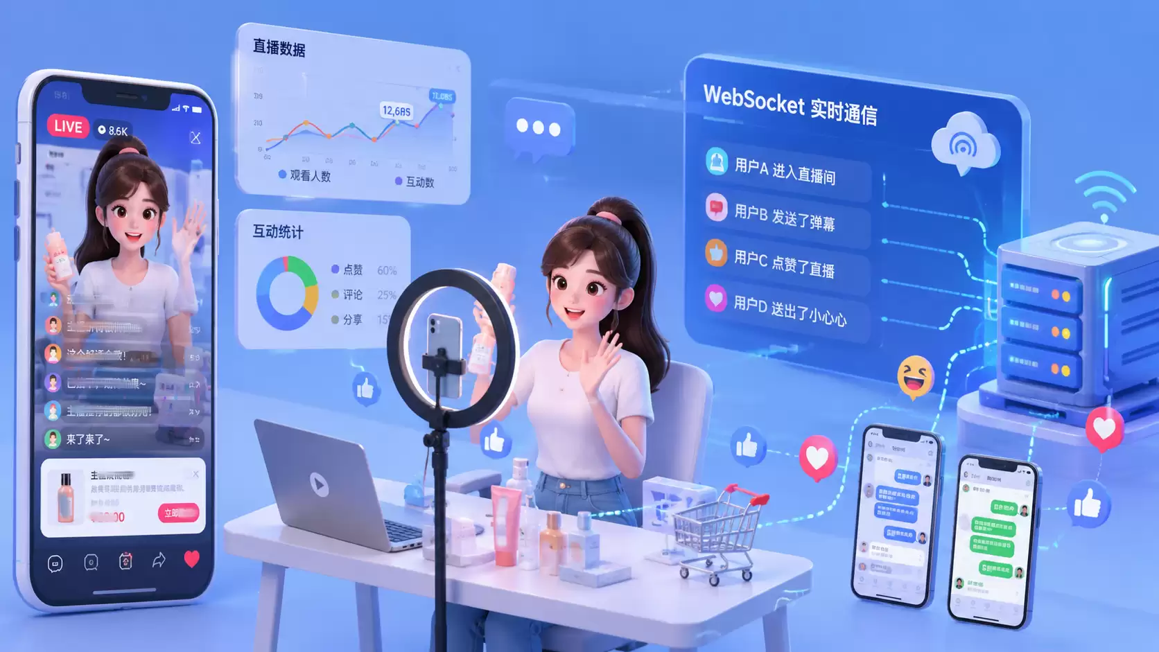 私域直播小程序开发：直播推流与WebSocket实时通信实战