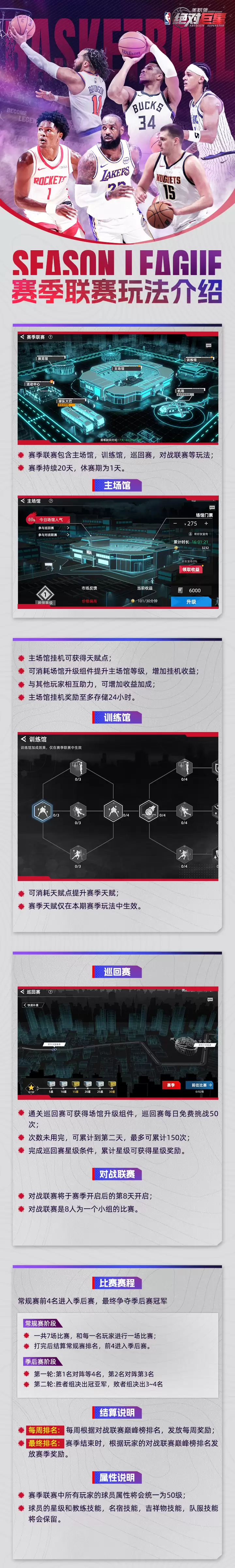 玩法速览：赛季联赛玩法说明