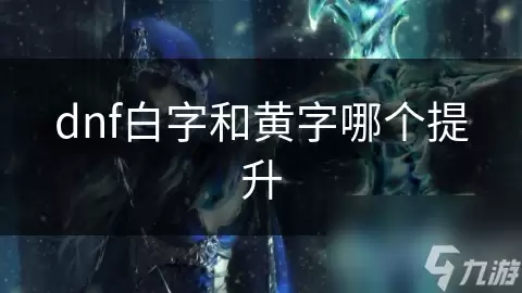 dnf白字和黄字哪个提升大